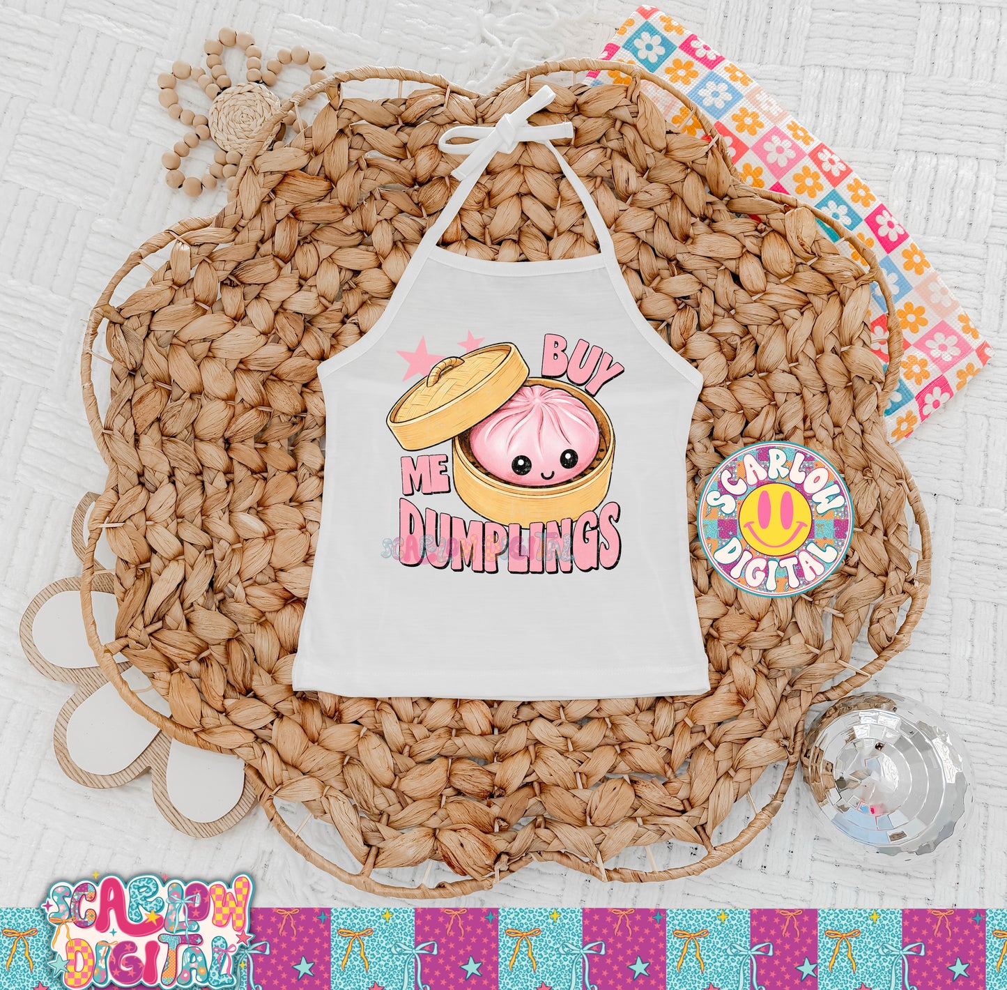 Exclusive - Only Available 6/30: Buy Me Dumplings PNG Digital Design
