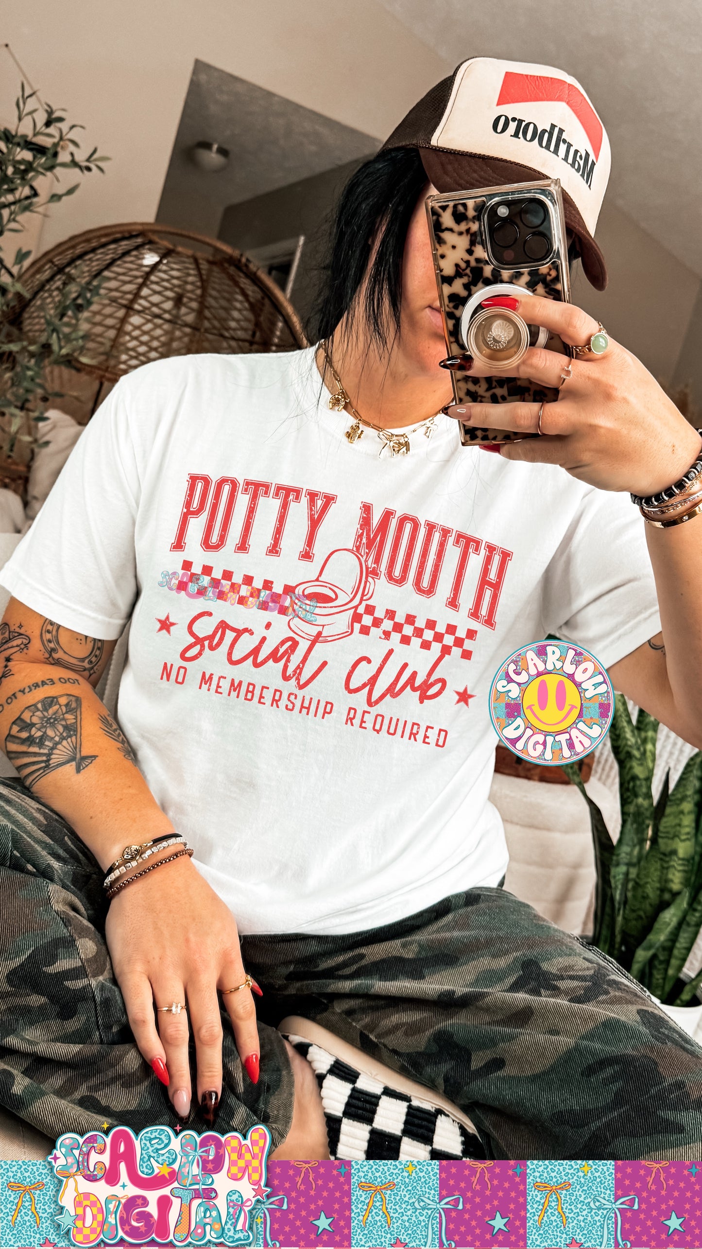 Potty Mouth Social Club PNG Digital Design
