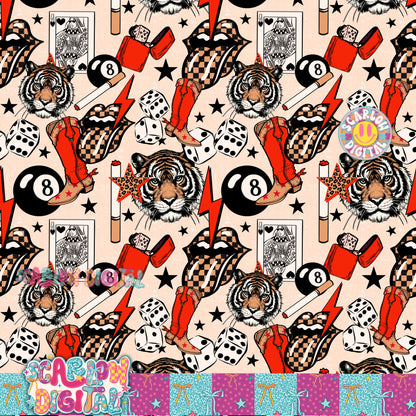 Yallternative Seamless Pattern Digital Design