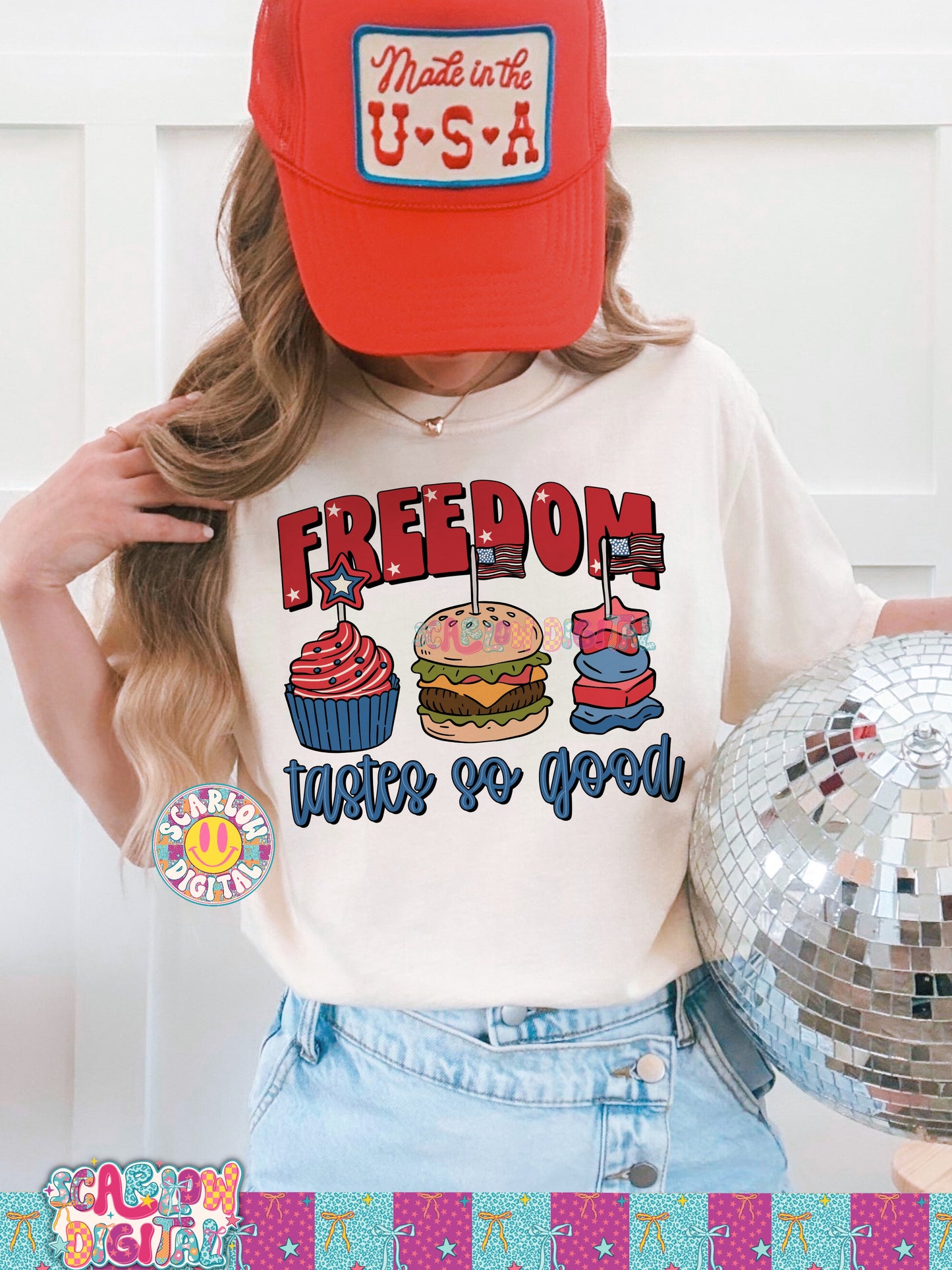 Freedom Tastes So Good PNG Digital Design