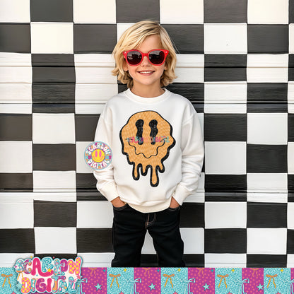 Trippy Face PNG Digital Design