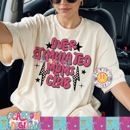 Overstimulated Moms Club PNG Digital Design