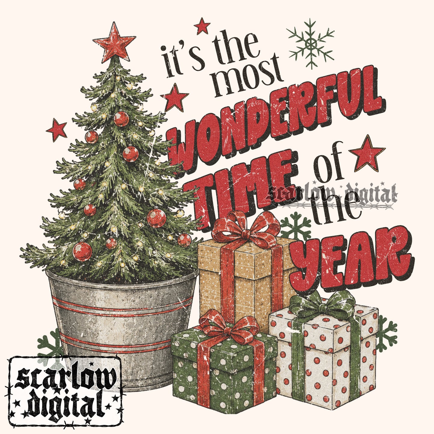 It's the Most Wonderful Time of the Year PNG Digital Design