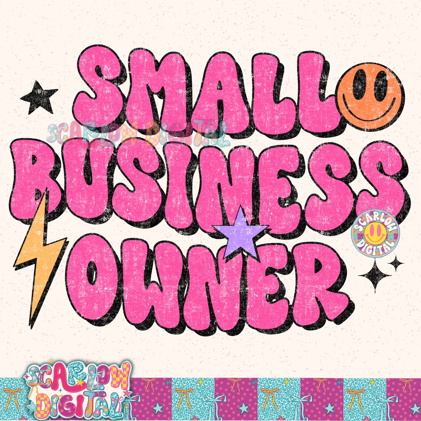 Small Business Owner PNG Digital Design