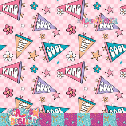 Cool and Kind Seamless Pattern Digital Design