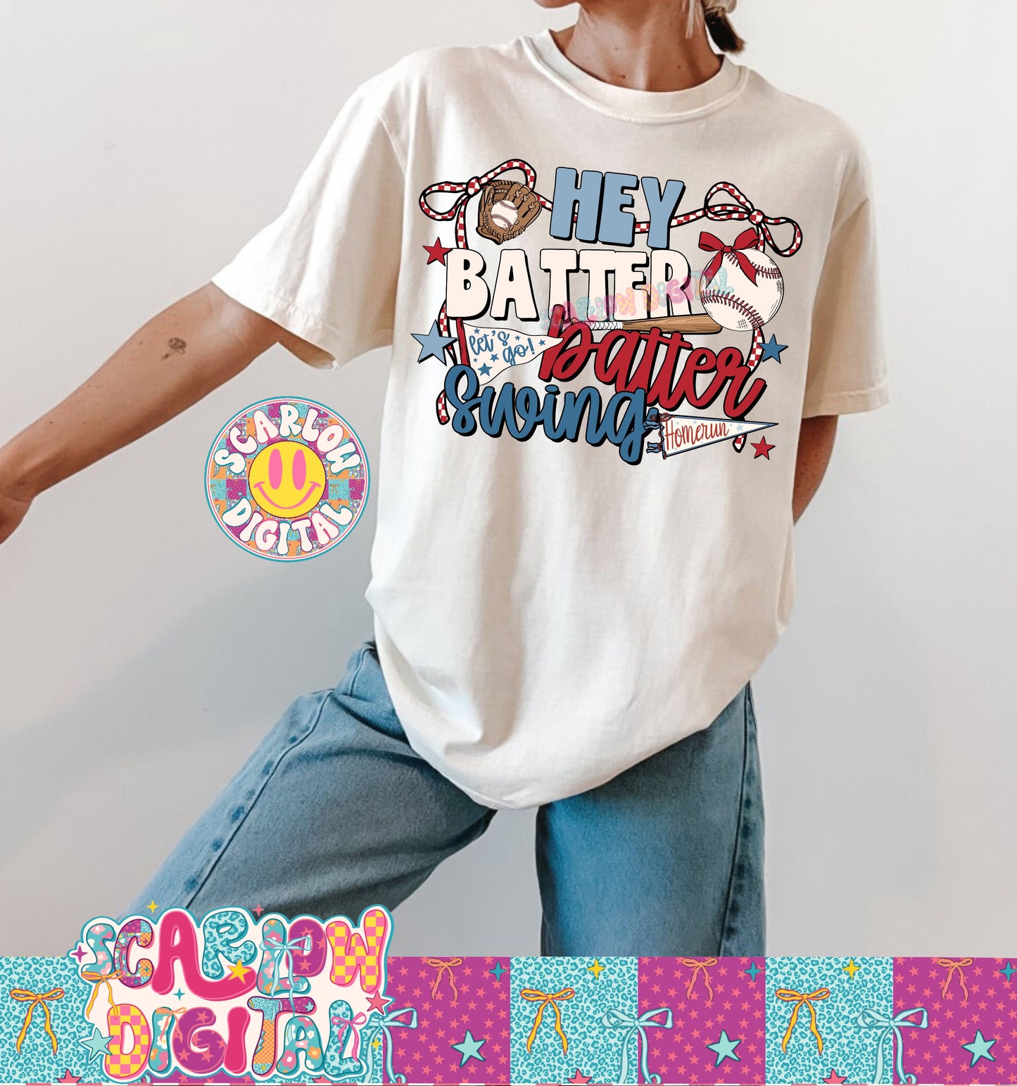 Hey Batter Batter Swing PNG Digital Design