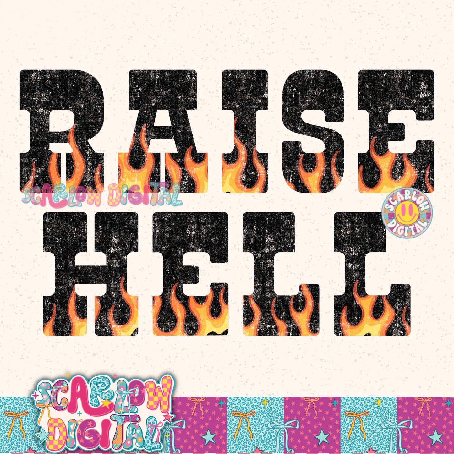 Raise Hell PNG Digital Design