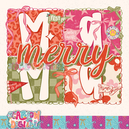 Merry Mama PNG Digital Design