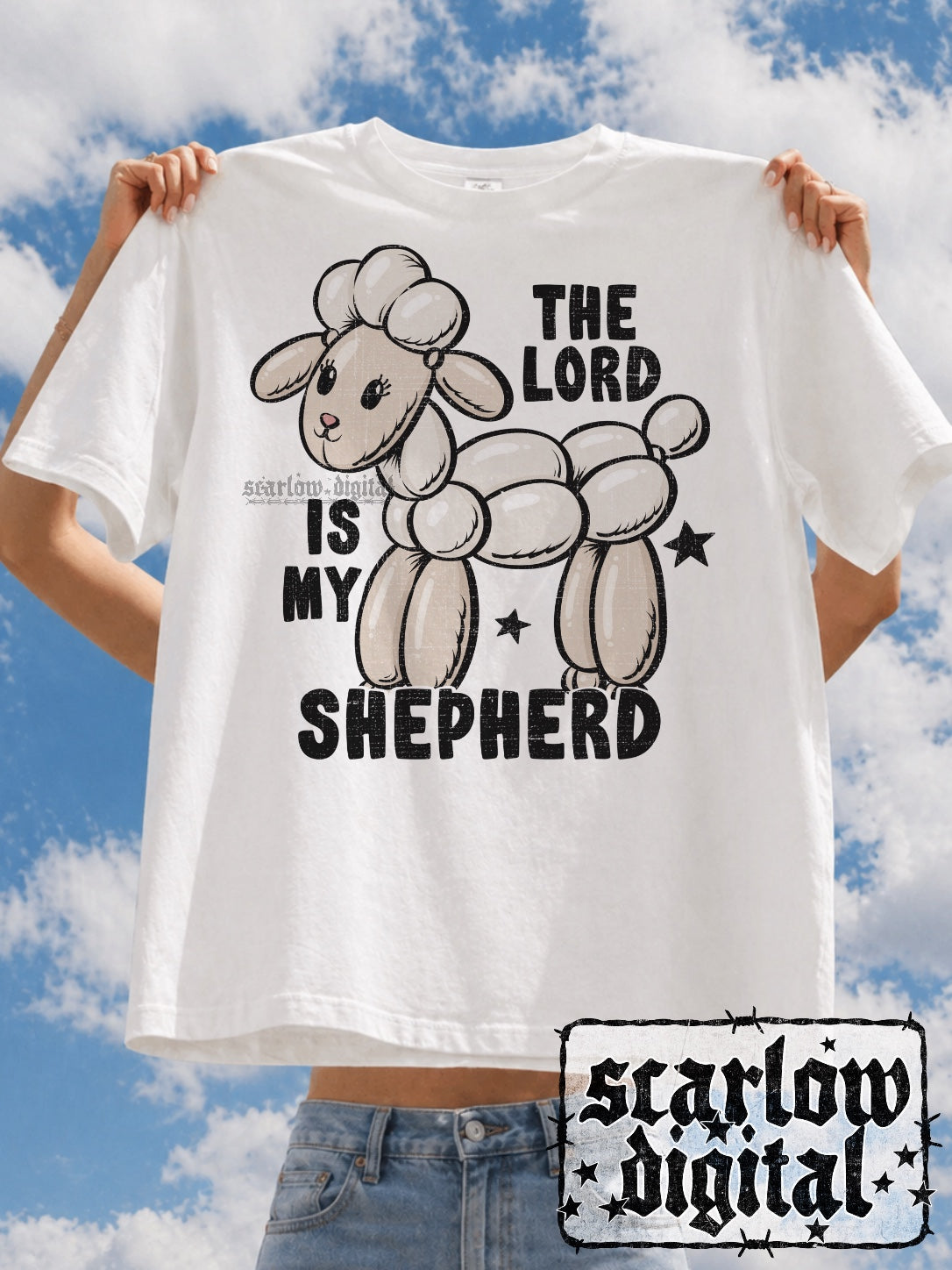 The Lord is My Shepherd PNG Digital Design