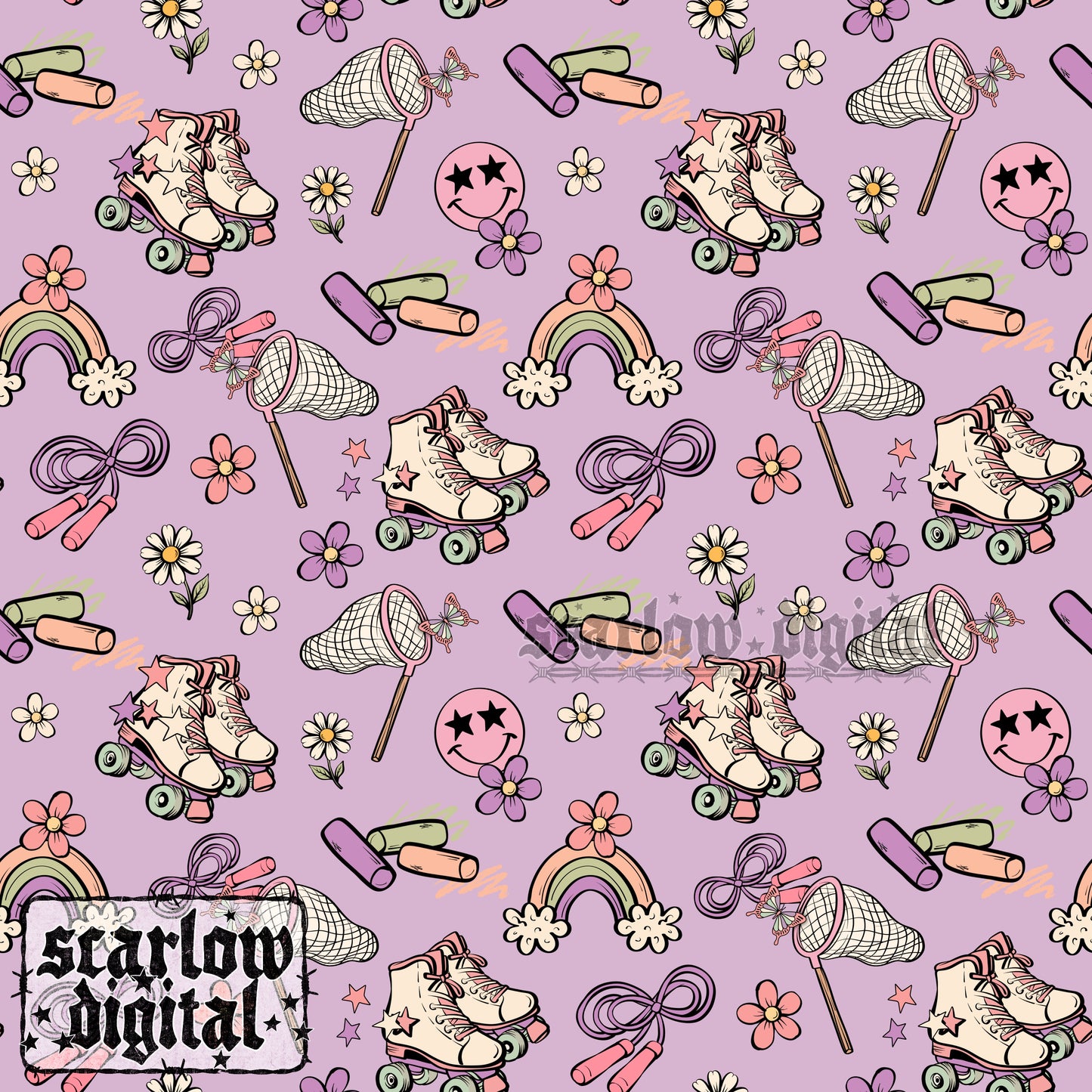 Playtime Seamless Pattern Digital Design