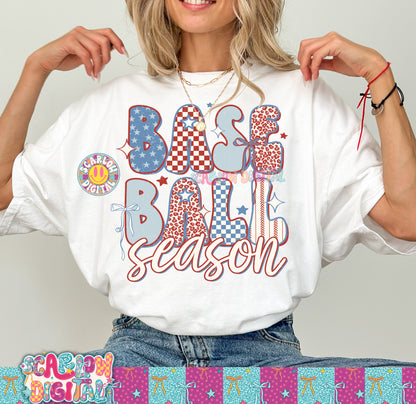 Baseball Season PNG Digital Design