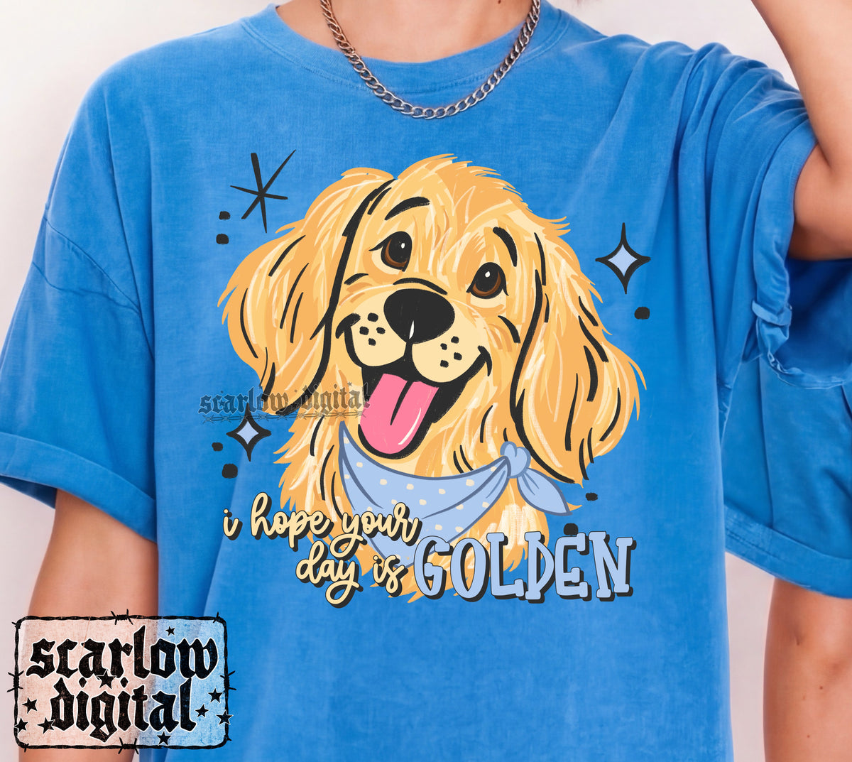 I Hope Your Day is Golden PNG Digital Design