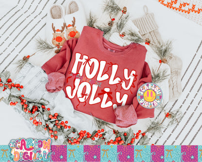 Holly Jolly PNG Digital Design