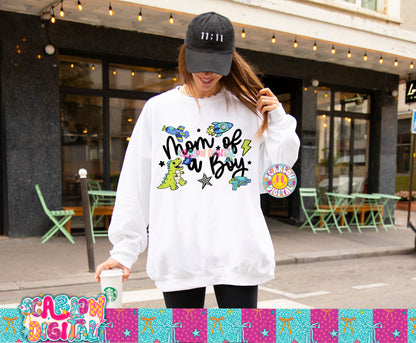 Mom of a Boy PNG Digital Design