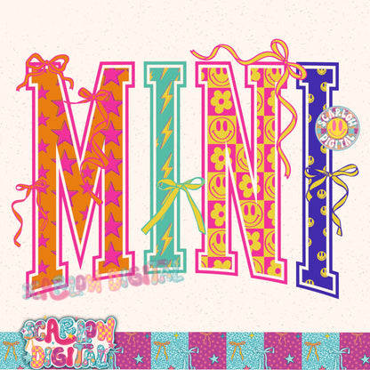 Retro Mini PNG Digital Design