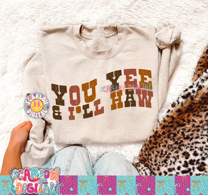 You Yee & I'll Haw PNG Digital Design