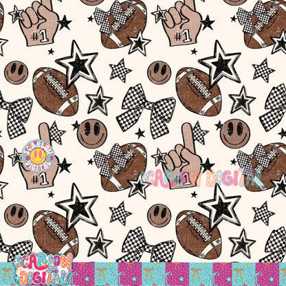 Football Seamless Pattern Digital Design