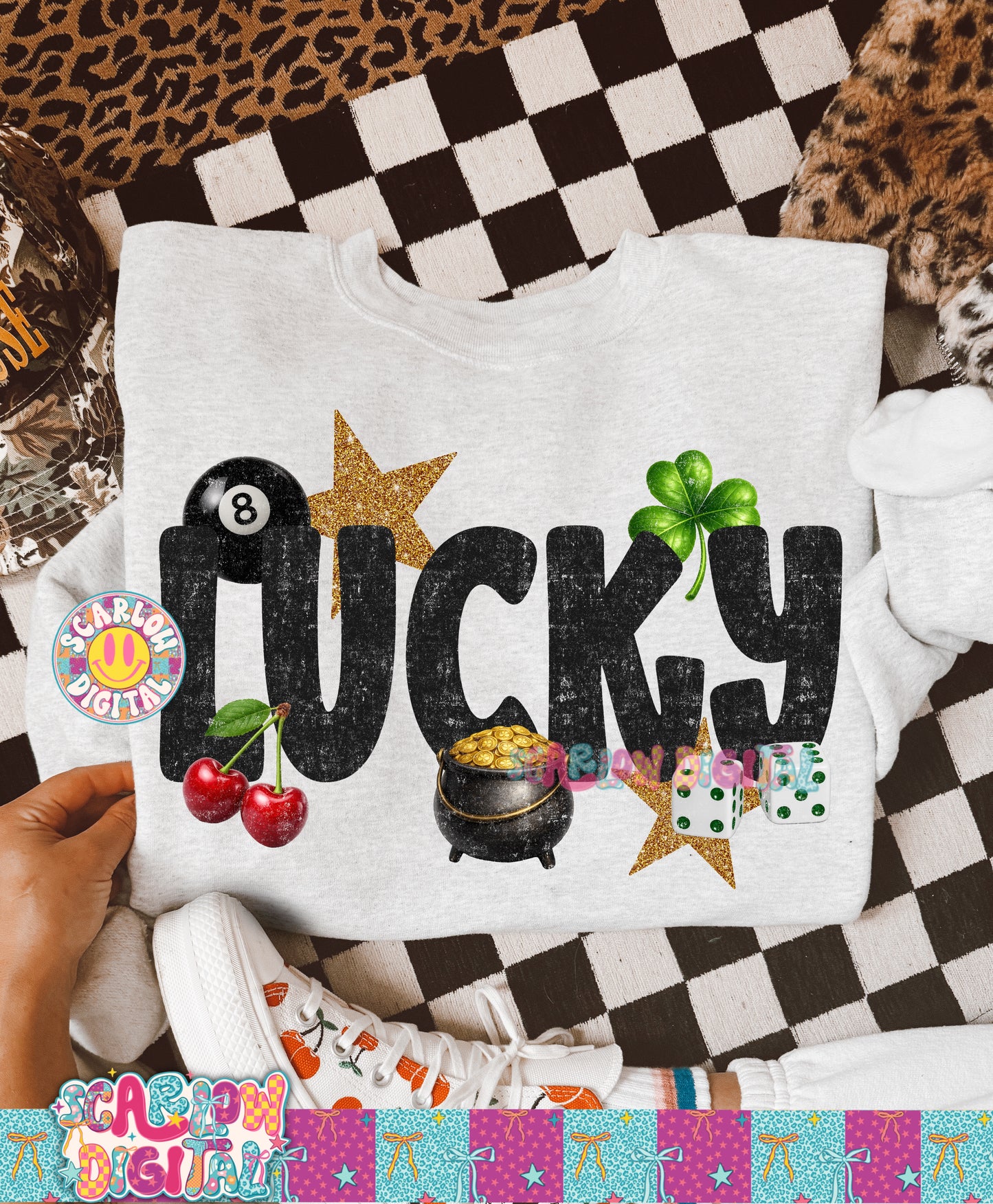 Lucky PNG Digital Design