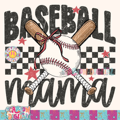 Baseball Mama PNG Digital Design