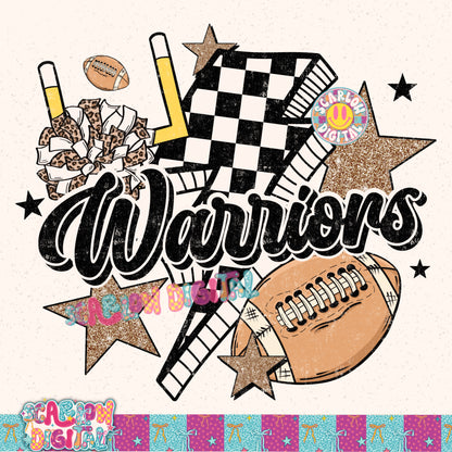 Warriors PNG Digital Design