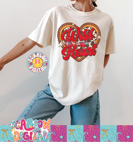 Wild at Heart PNG Digital Design