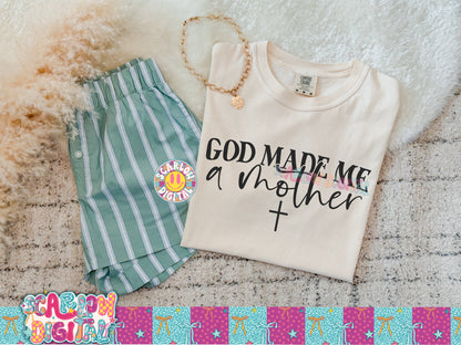 God Made Me a Mother PNG Digital Design