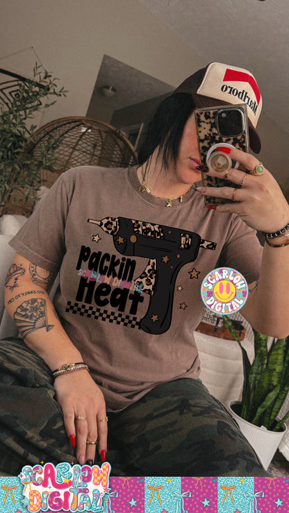 Packin Heat Small Business Glue Gun PNG Digital Design