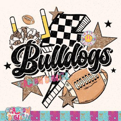 Bulldogs PNG Digital Design