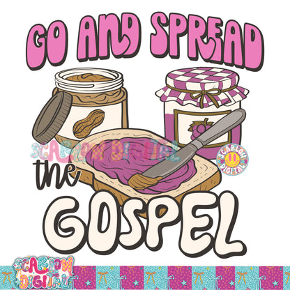 Spread the Gospel PNG Digital Design