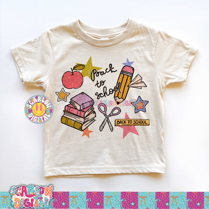 Back to School Doodles PNG Digital Design