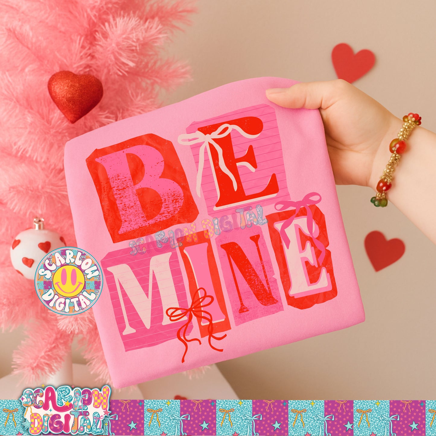 Be Mine PNG Digital Design