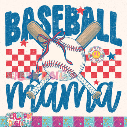 Baseball Mama PNG Digital Design