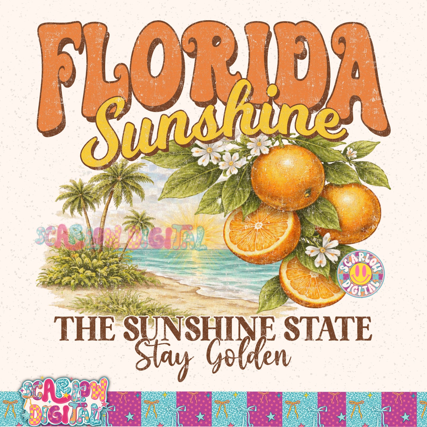 Florida Sunshine PNG Digital Design
