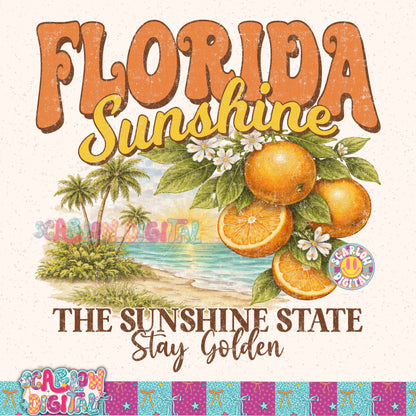 Florida Sunshine PNG Digital Design