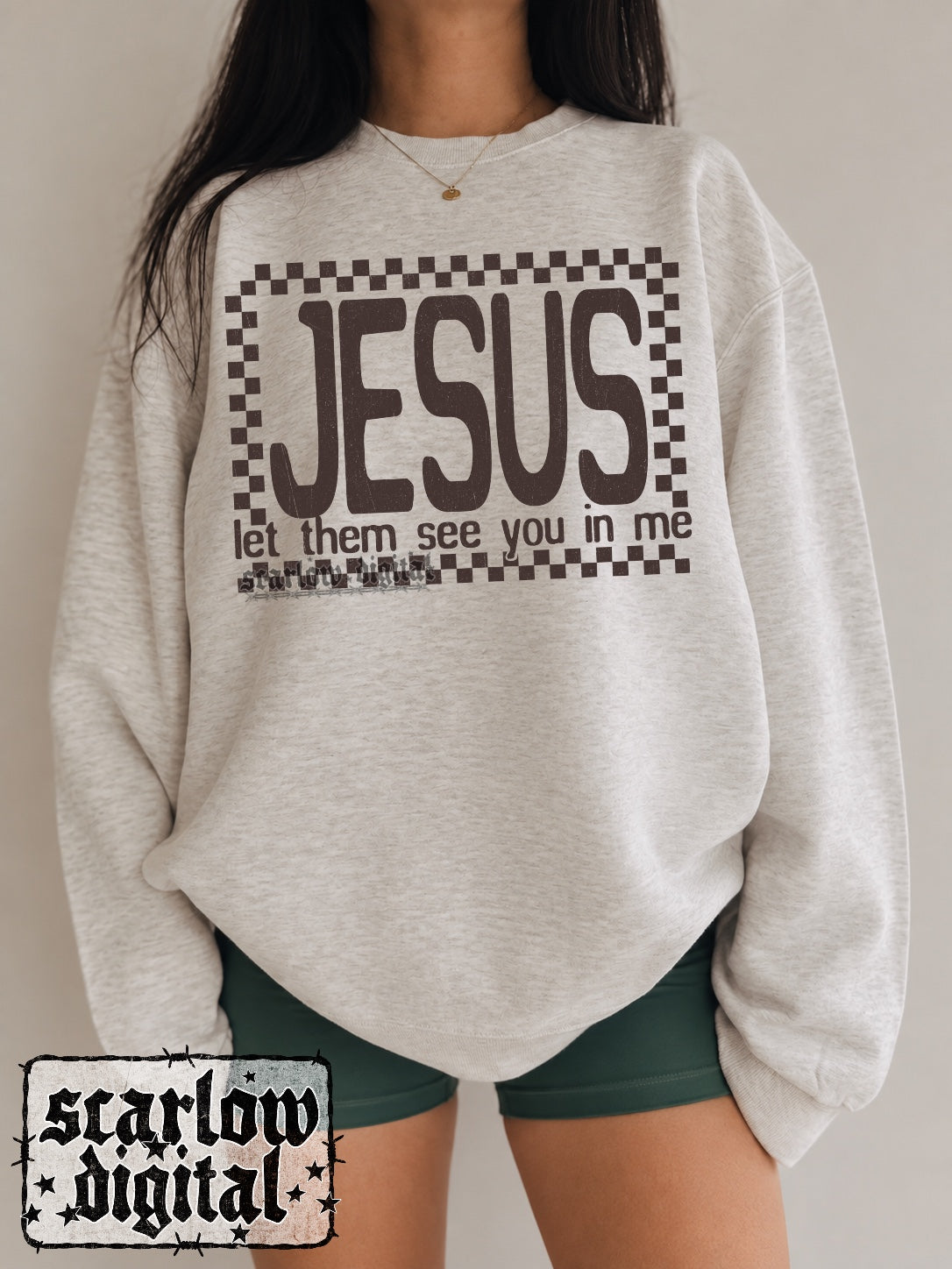 Jesus Let Them See You in Me PNG Digital Design