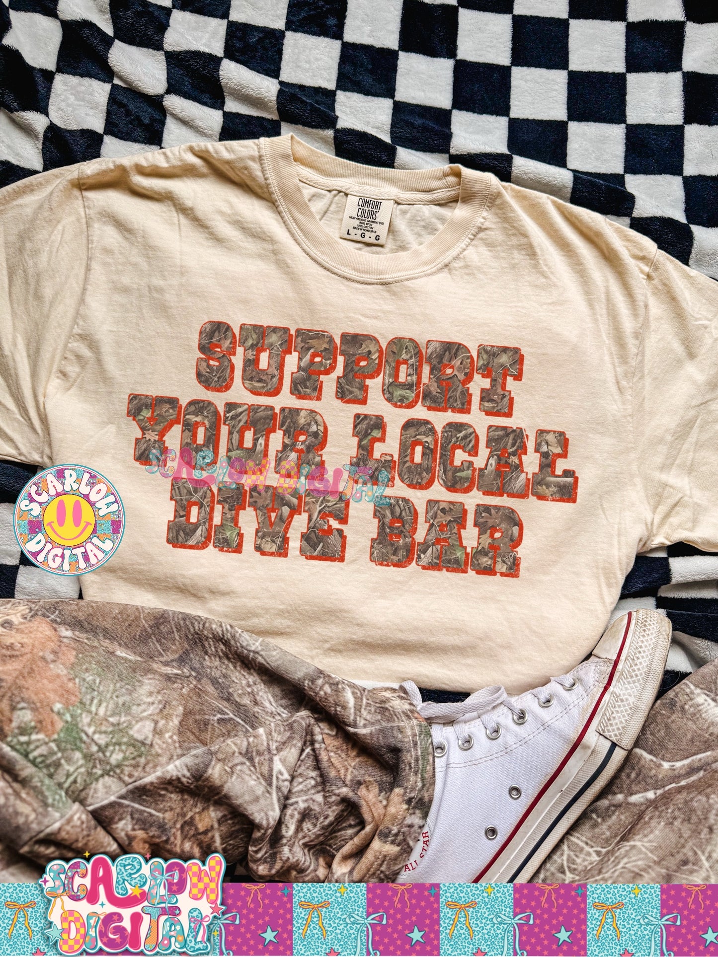 Support Your Local Dive Bar PNG Digital Design