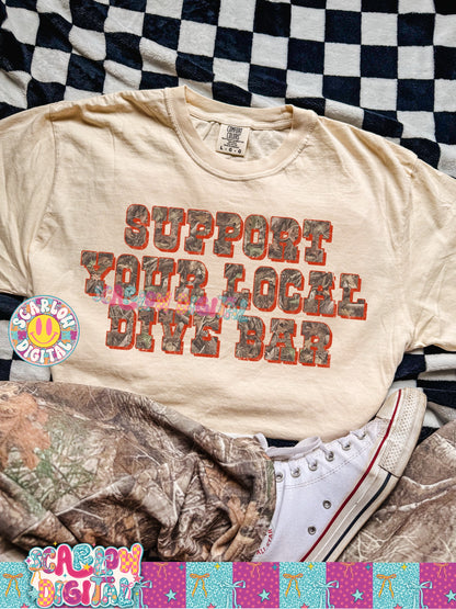 Support Your Local Dive Bar PNG Digital Design