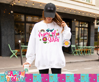 Mom of Girls PNG Digital Design