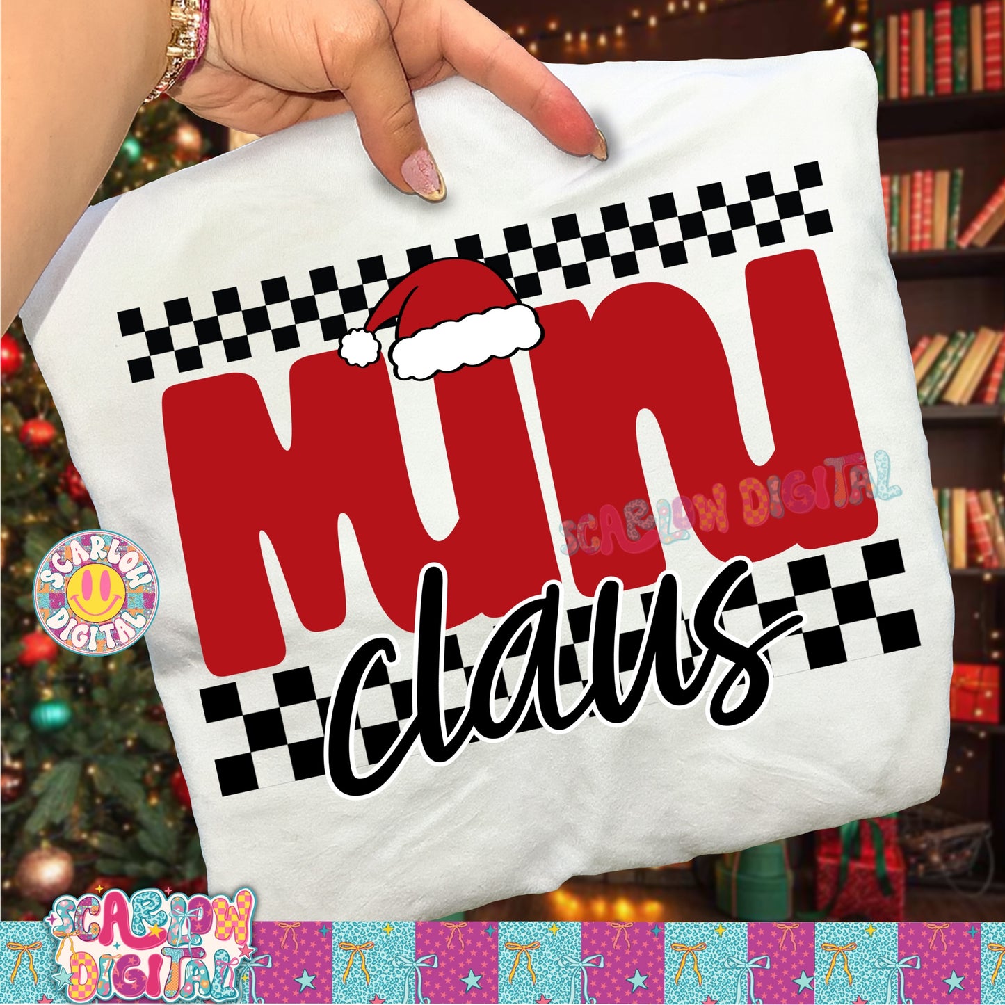 Mini Claus PNG Digital Design