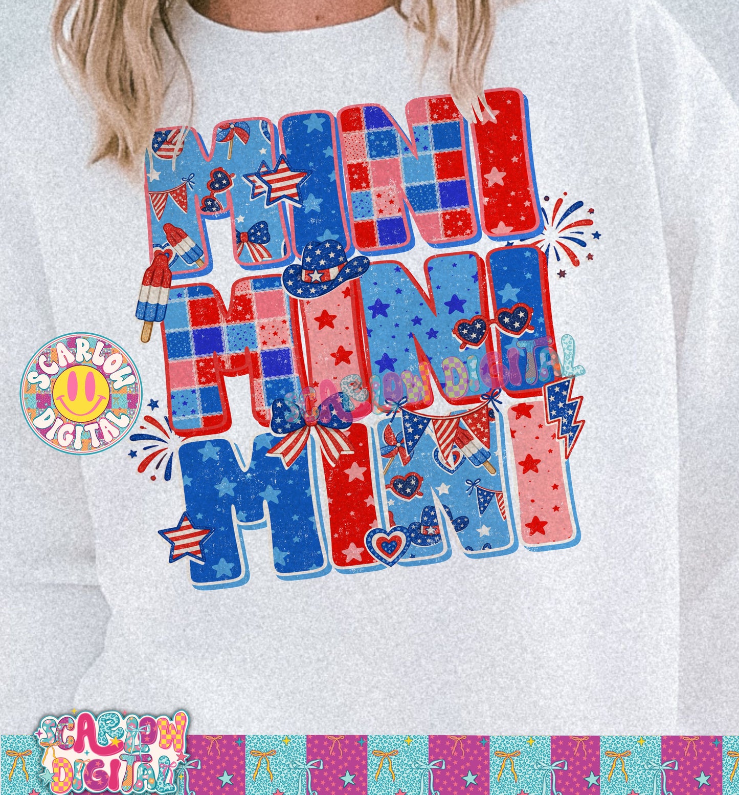 Patriotic Mini PNG Digital Design