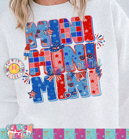 Patriotic Mini PNG Digital Design