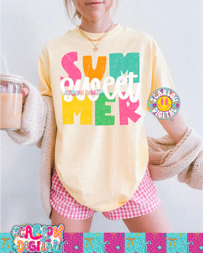 Sweet Summer PNG Digital Design