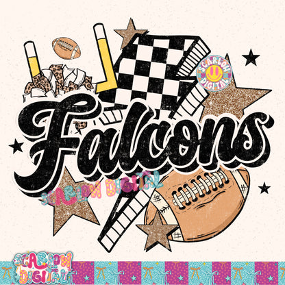 Falcons PNG Digital Design