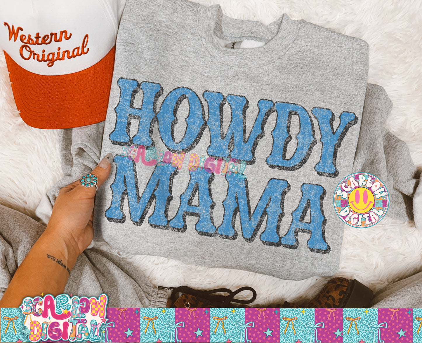Howdy Mama PNG Digital Design