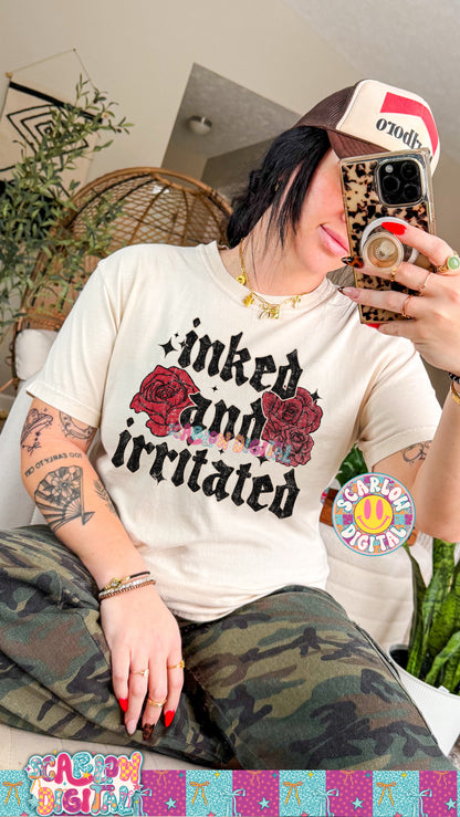 Inked and Irritated PNG Digital Design