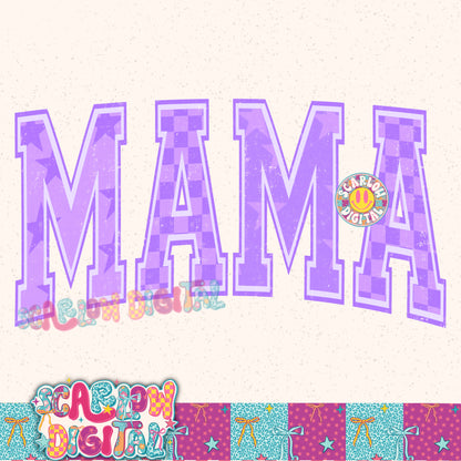 Purple Mama PNG Digital Design