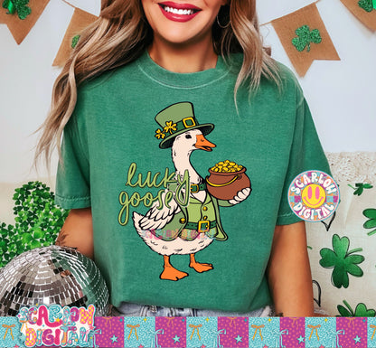 Lucky Goose PNG Digital Design