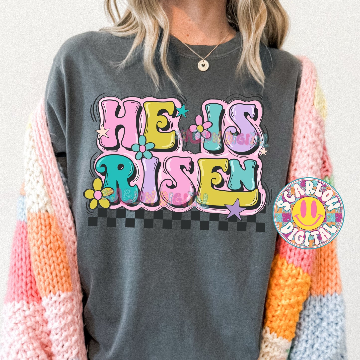 He is Risen PNG Digital Design