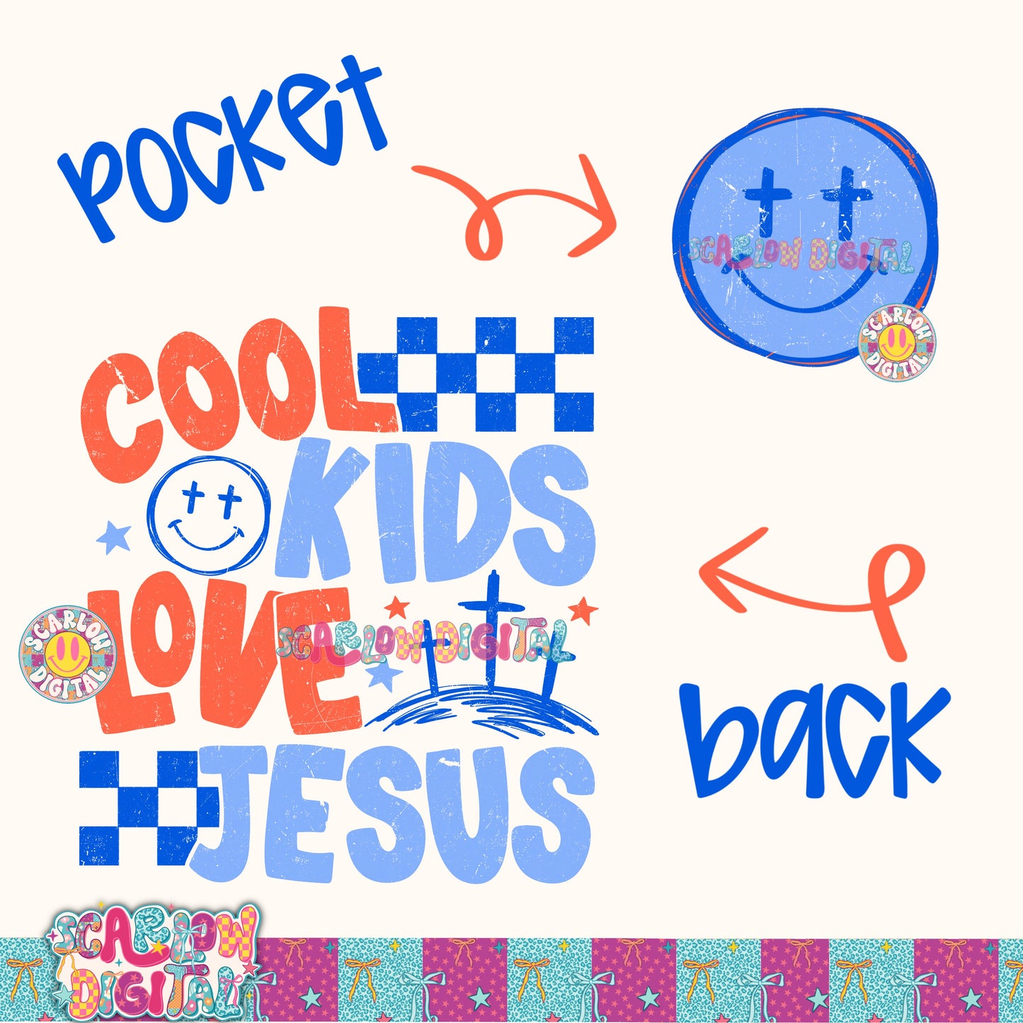 Cool Kids Love Jesus (Boy Version) PNG Digital Design