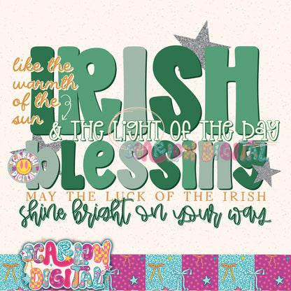 Irish Blessing PNG Digital Design